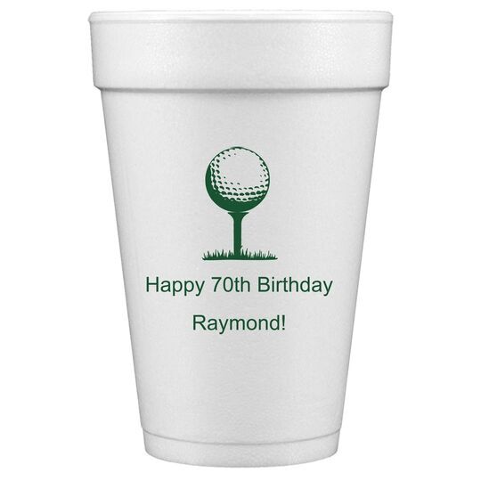 Golf Tee Styrofoam Cups